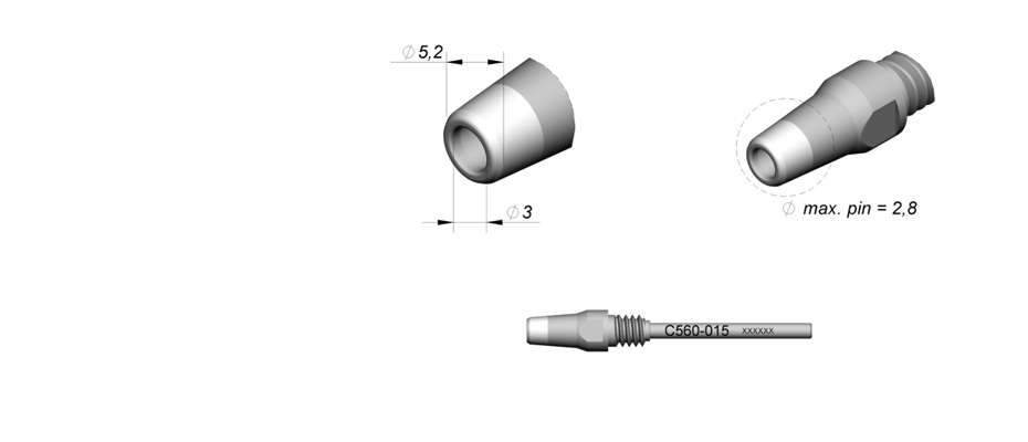 C560015 - Tip for DR560 desoldering iron